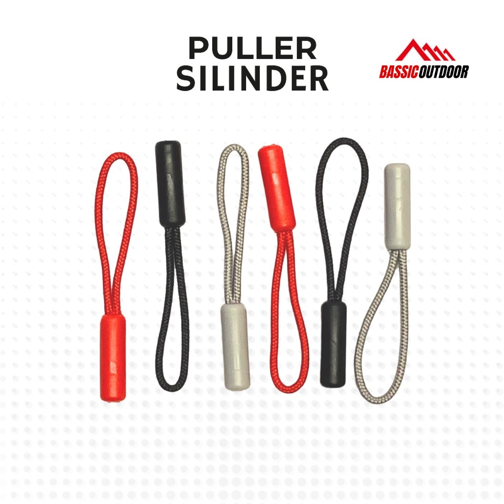 Puller Zipper Resleting Silinder Polos Puller Zipper Tali Tas Puller Zipper Resleting Tas Waistbag