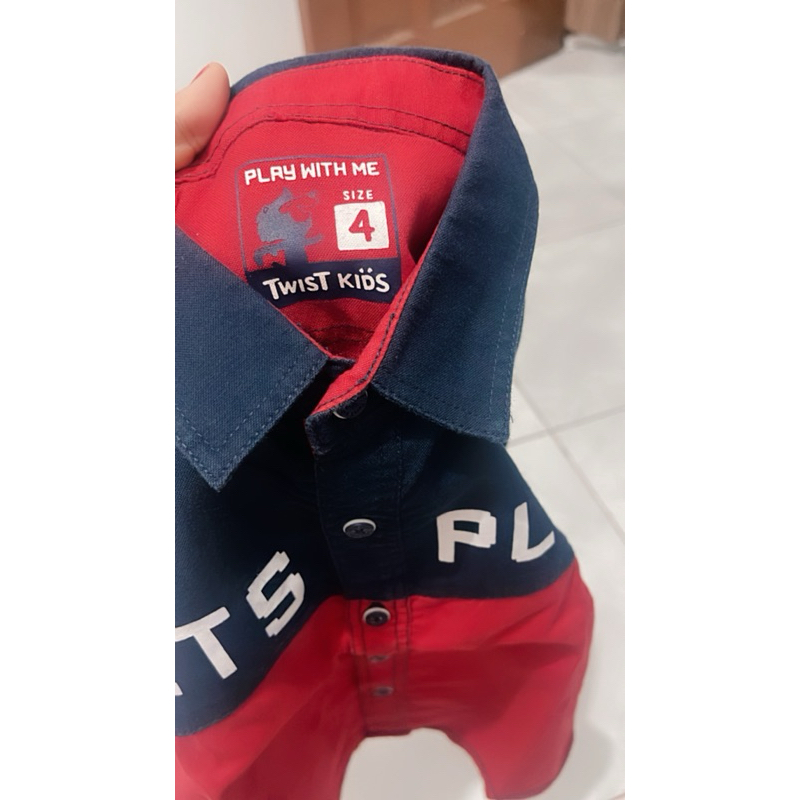 prelove kemeja anak twist kids