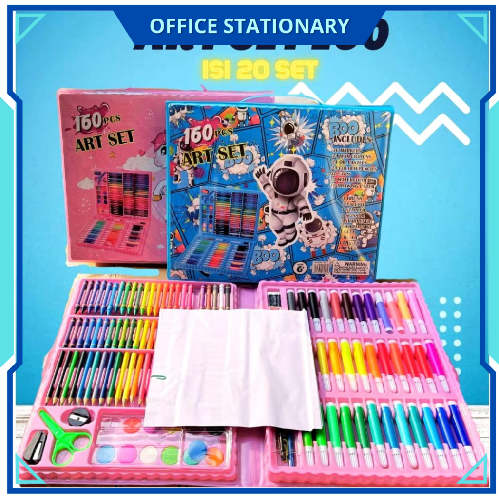 

RB OFS CRAYON ISI 160PCS CRAYON ANAK SET LENGKAP ART SET MEWARNAI