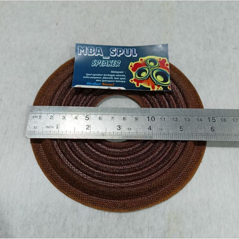 Damper demper speaker acr 1240 diameter 15 cm lubang spol 4,5 cm
