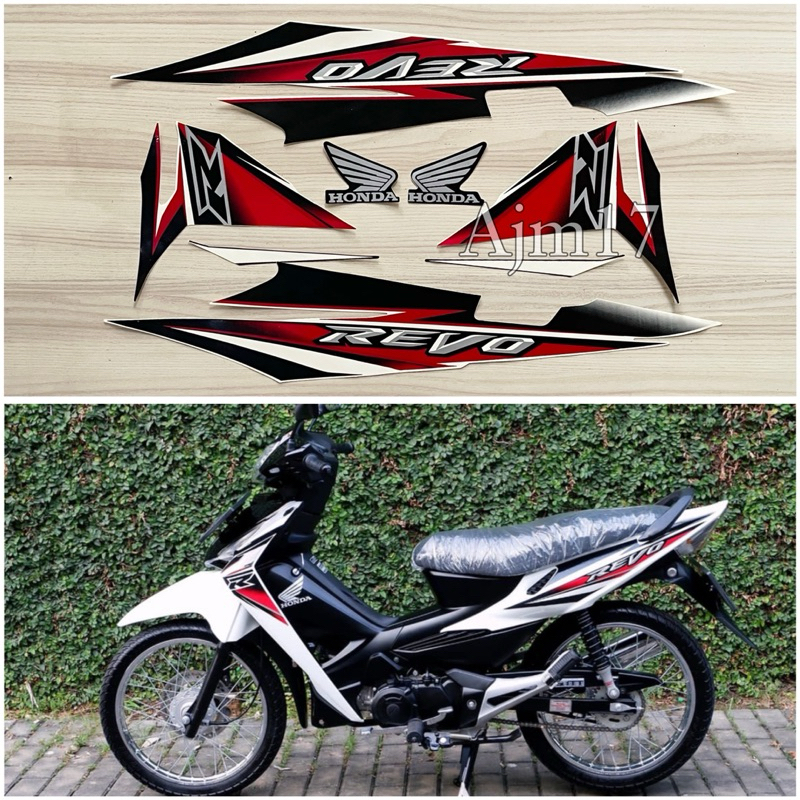 STIKER MOTOR REVO 2008 PUTIH
