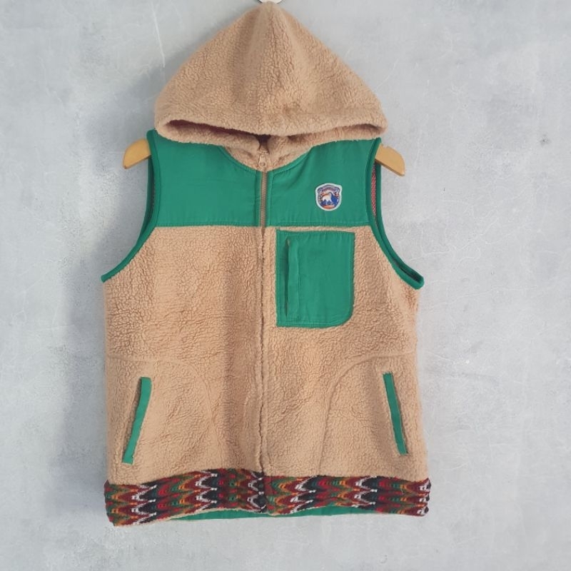 rompi sherpa luar TITICACA berhoodie navajo