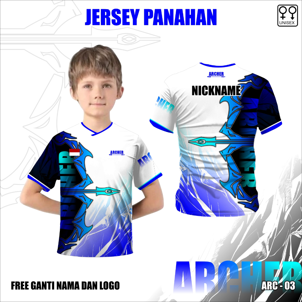 A Baju panahan anak Kaos Jersey Custom