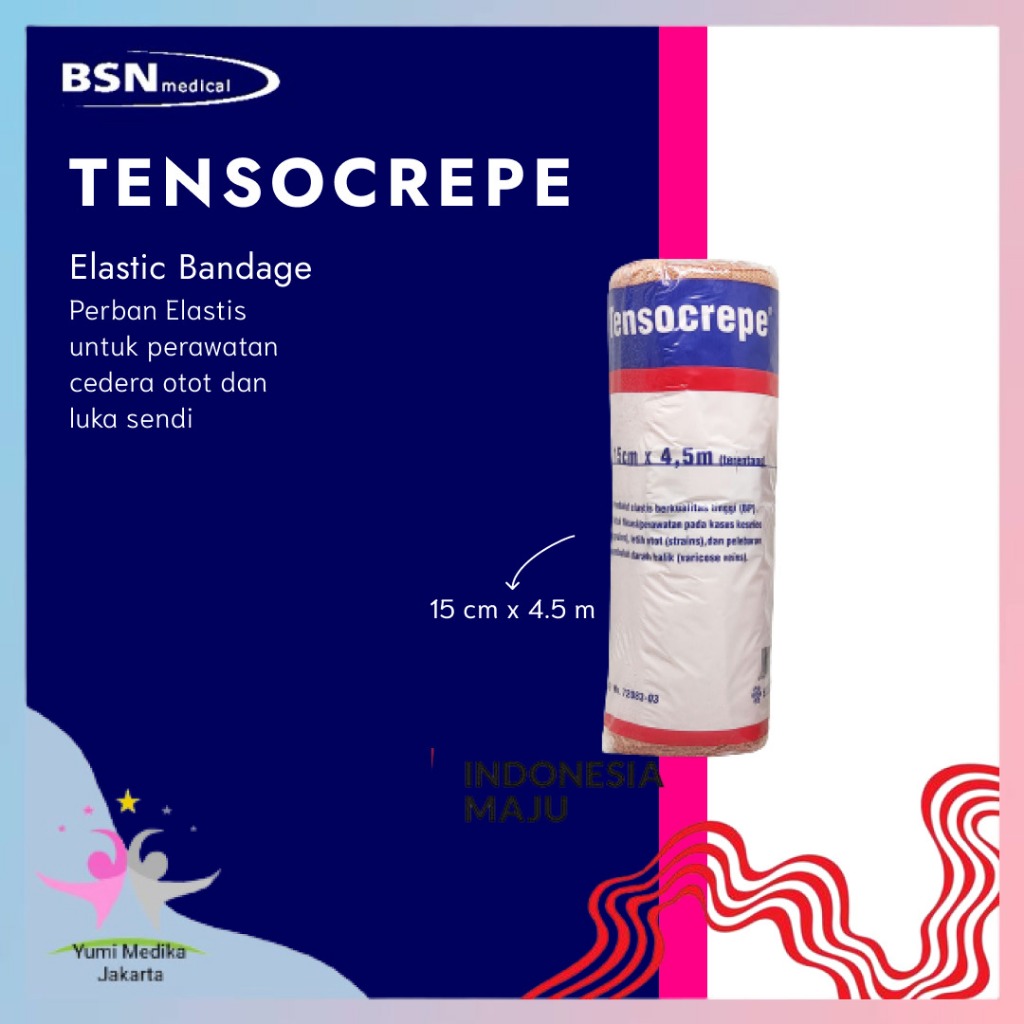 BSN Tensocrepe Perban Elastis/Verban ROLL- PERBAN COKLAT-VERBAN 6 inch/TENSOCREPE 15CM×4,5M BSN