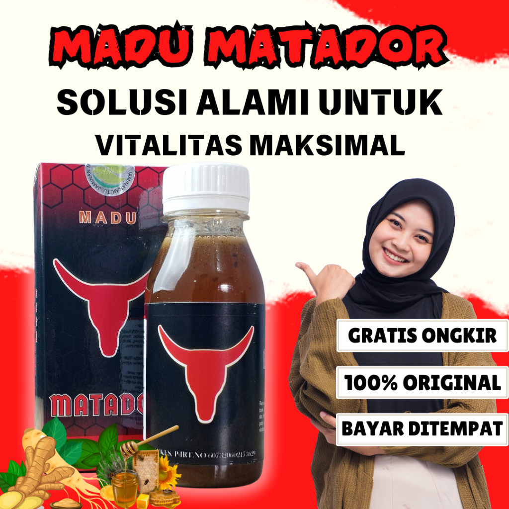 MADU MATADOR - Minuman Madu Herbal Alami Penambah Sta-mina Pria Dewasa