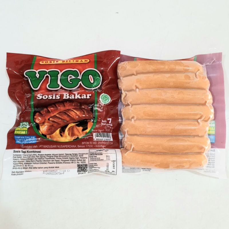 

VIGO SOSIS BAKAR SAPI 500g isi 7