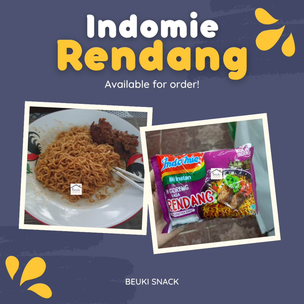 

Ygshop17 5Pcs Indomie Kuliner Indonesia Goreng Rendang Khas Sumatera Barat