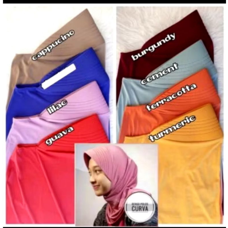 bergo sport, kerudung sport, jilbab pendek sedada