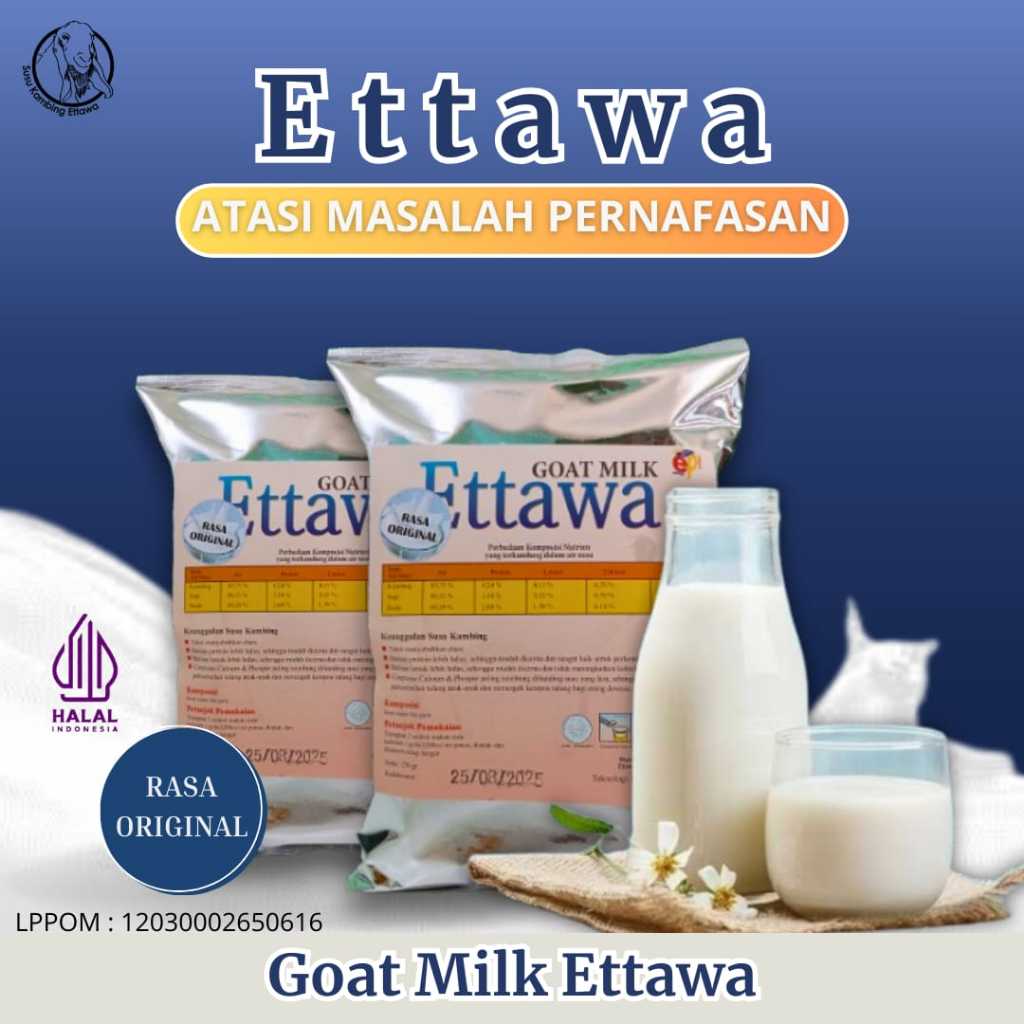 

Susu Kambing Etawa Bubuk Segar Tanpa Campuran Krimer Grade 1 250g ASMA Mengatasi Masalah Pernafasan