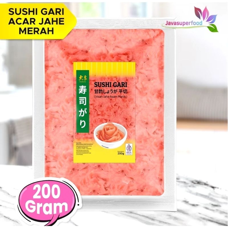 

Sushi Gari Merah/Irisan Jahe 200gr Halal