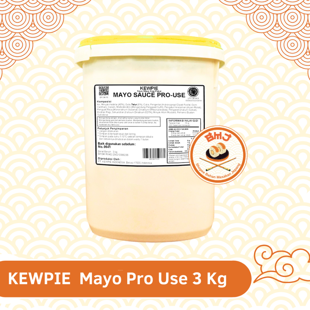 

Kewpie Mayo Pro Use 3 kg | Mayonnaise Sweet | Mayonaise Manis Salad Buah