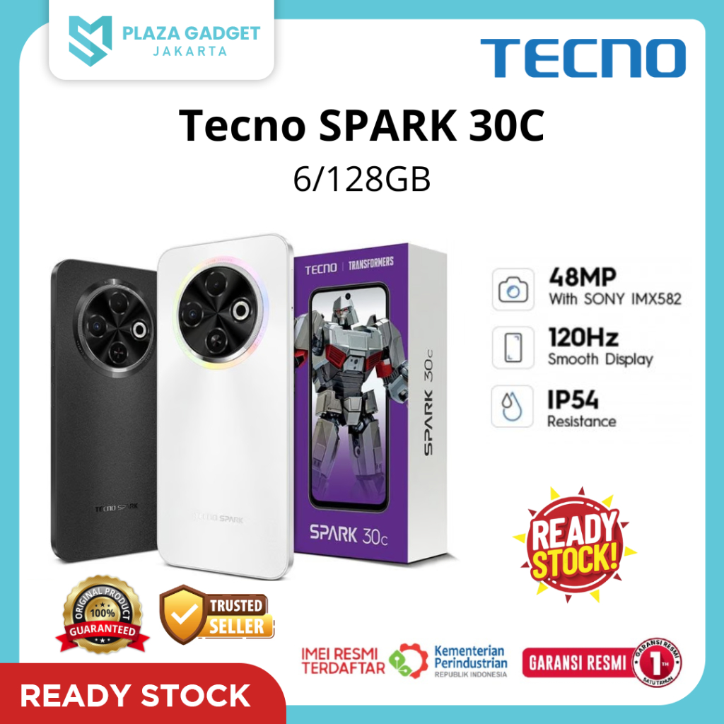 Hp Tecno Spark 30c Ram 6GB Internal 128GB - Garansi Resmi