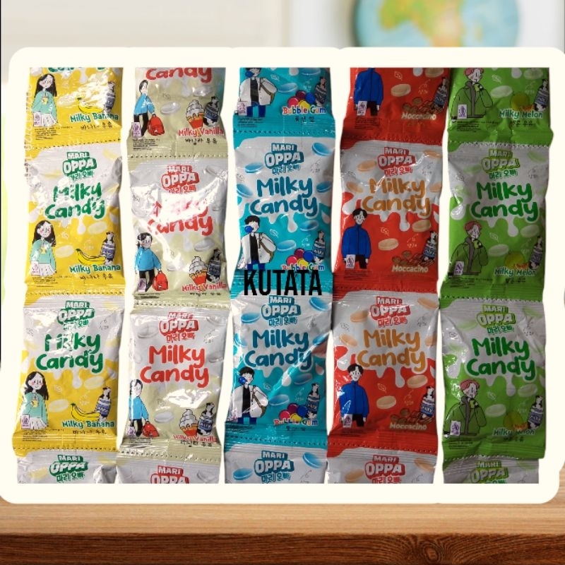 

Mari oppa milky candy isi 10pcs/ renceng