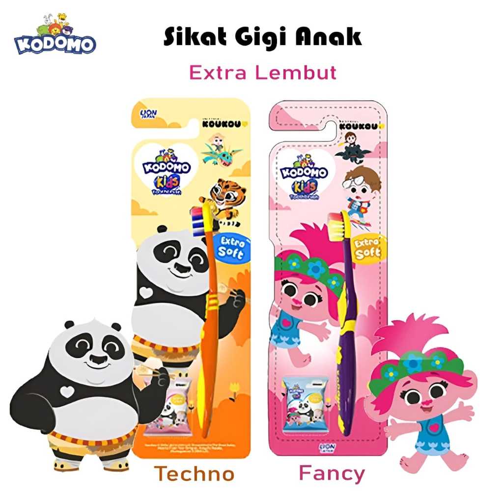 Kodomo Sikat Gigi Kids Techno & Fancy / Sikat Gigi Anak