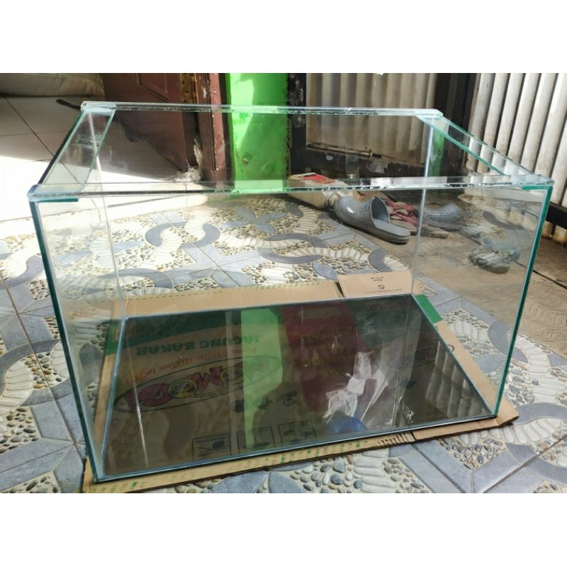 aquarium kaca 60x40x40 aquarium kaca polos
