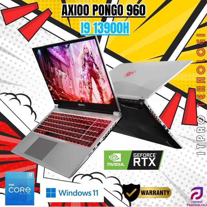 AXIOO PONGO 960 I9 13900H RTX4060 8GB/ 16GB 512GB W11