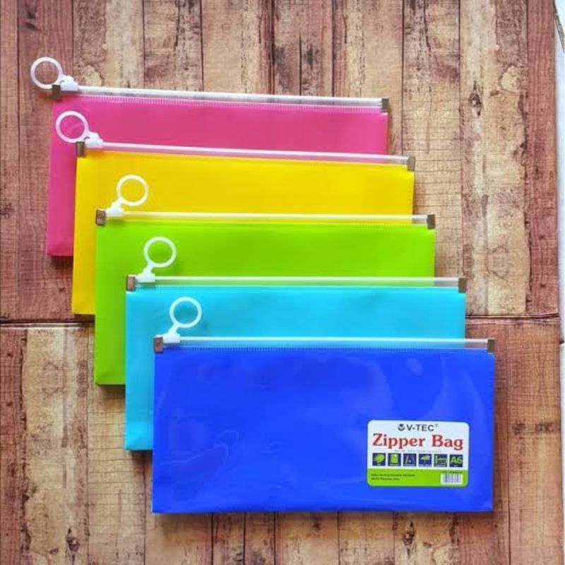 

Zipper Bag Dompet Pensil A6 Vtec size A6