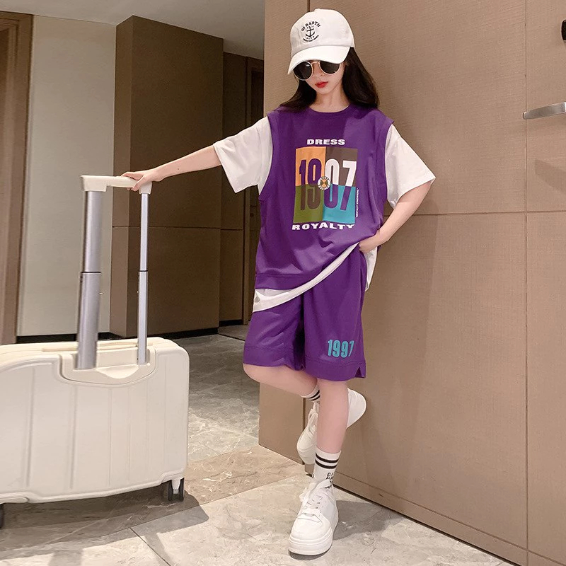 Setelan Jersey Sporty Basket Styles Anak Remaja Perempuan