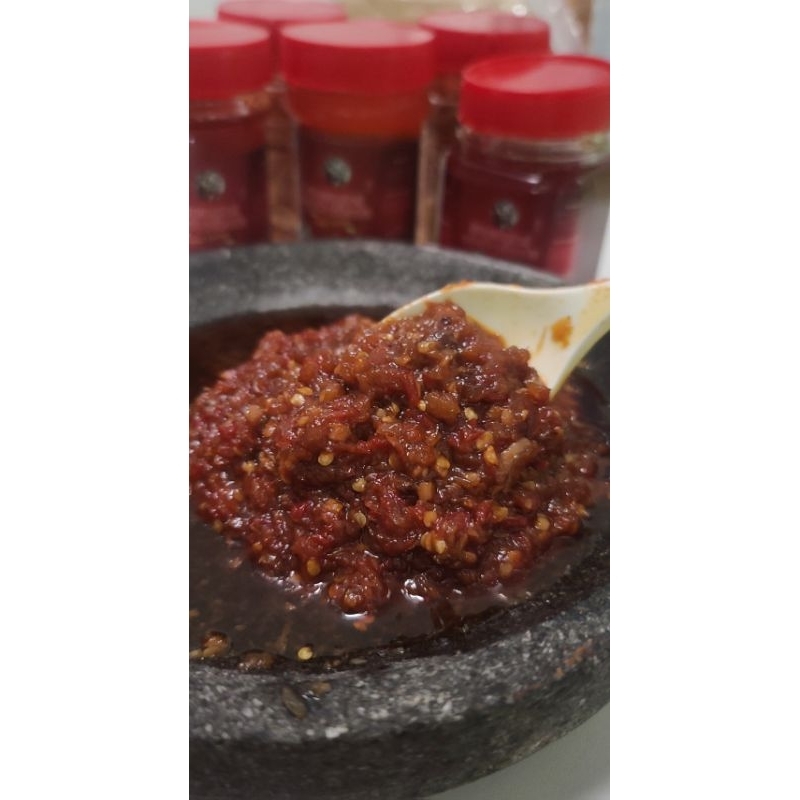 

Sambal Terasi 150 gram - Suwambelam Mbak Wienda