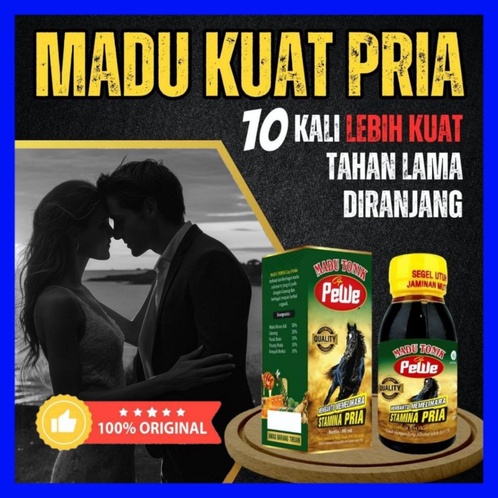 

Madu Tonik Pewe Asli Madukuat Herbal Penambah Vitalitas Pria Lebih Kuat Tahan Lama