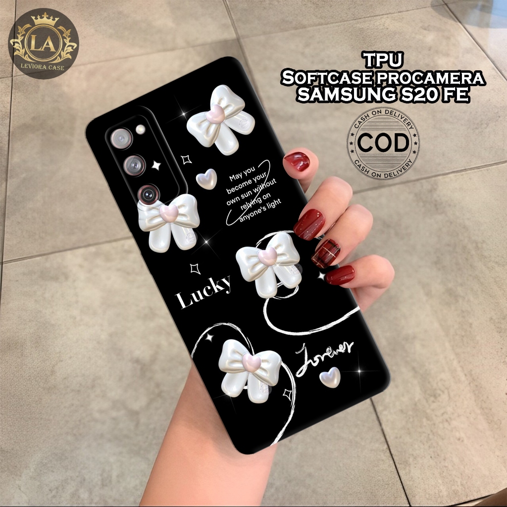 Case Samsung S20 FE Terbaru - Leviora Case - Fashion Case Hitam - Softcase Samsung S20 FE - Case Pro