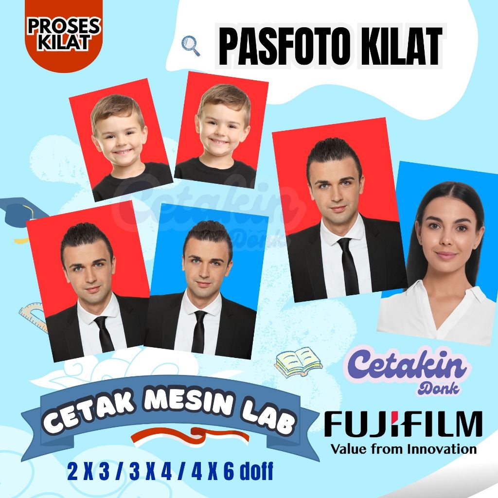 Cetak Pas Foto Ijazah Berbagai Ukuran
