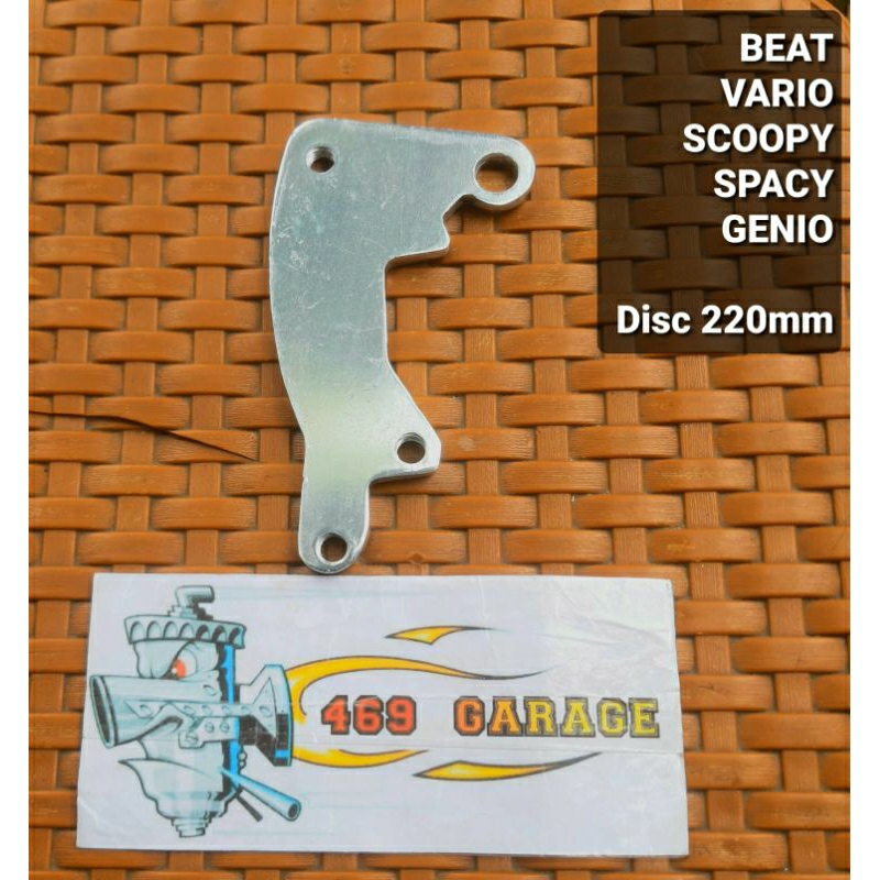 Bracket Kaliper / Dudukan Piringan Cakram 220mm Matic Honda Beat Vario Scoopy Spacy Genio