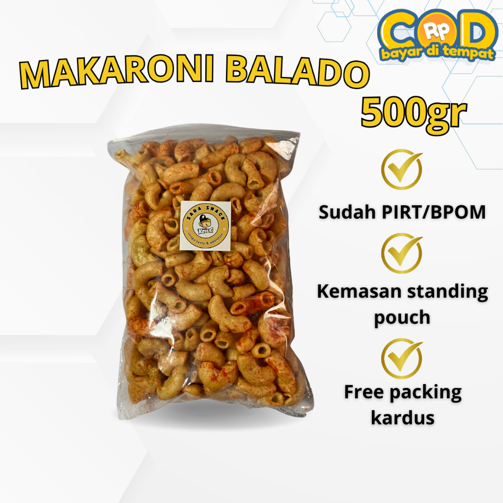

Makaroni Balado 250gr | MAKARONI Mekar 500gr | Aneka Snack Murah Grosir