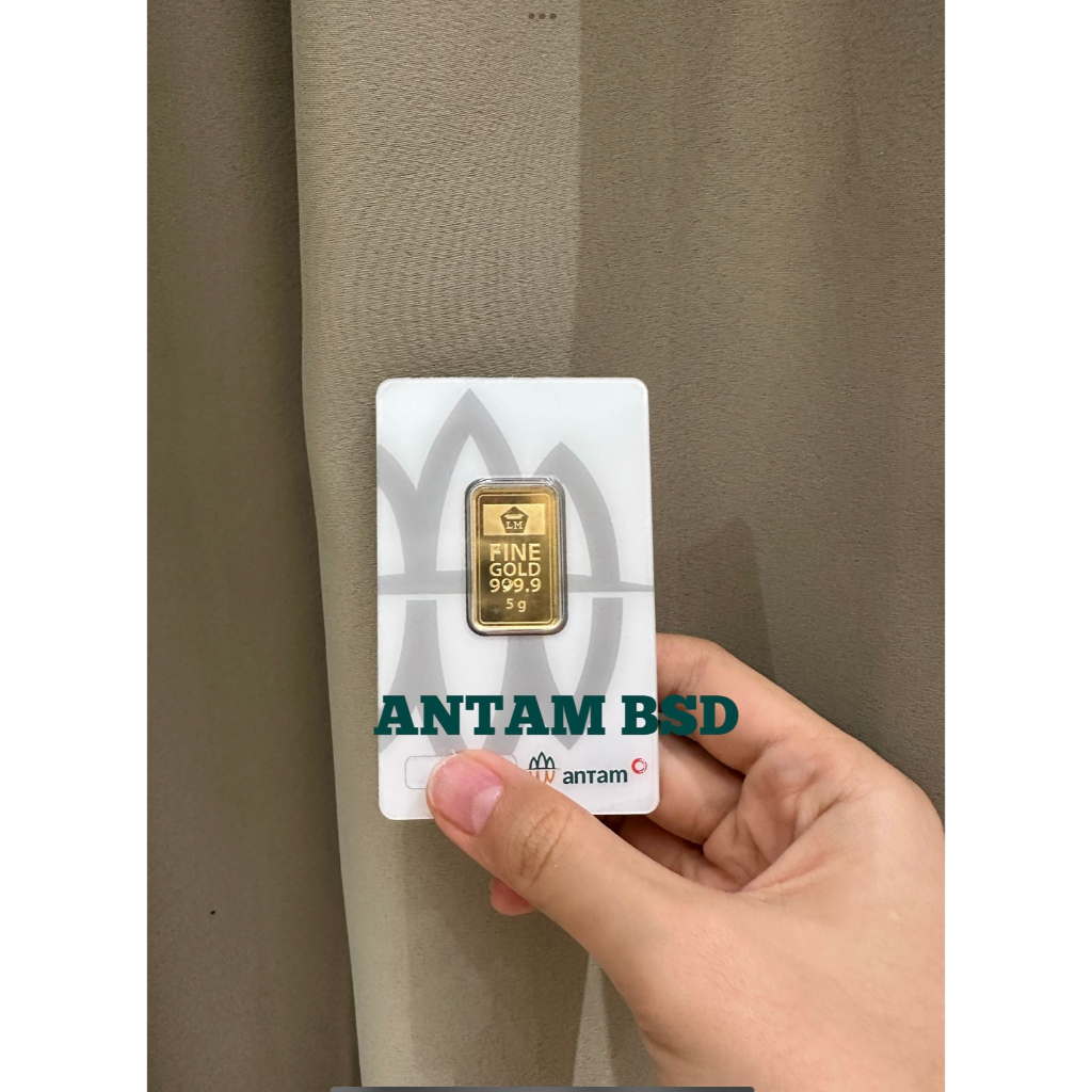 Logam mulia antam 5 gram LM emas kepingan batangan