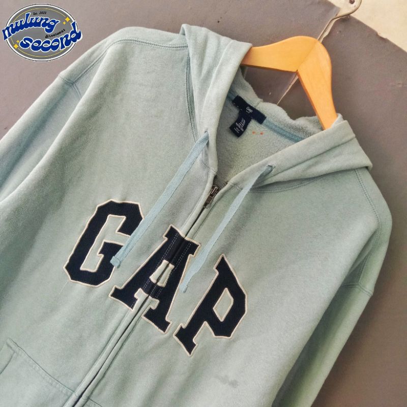 HOODIE GAP BIRU LAUT SECOND ORIGINAL