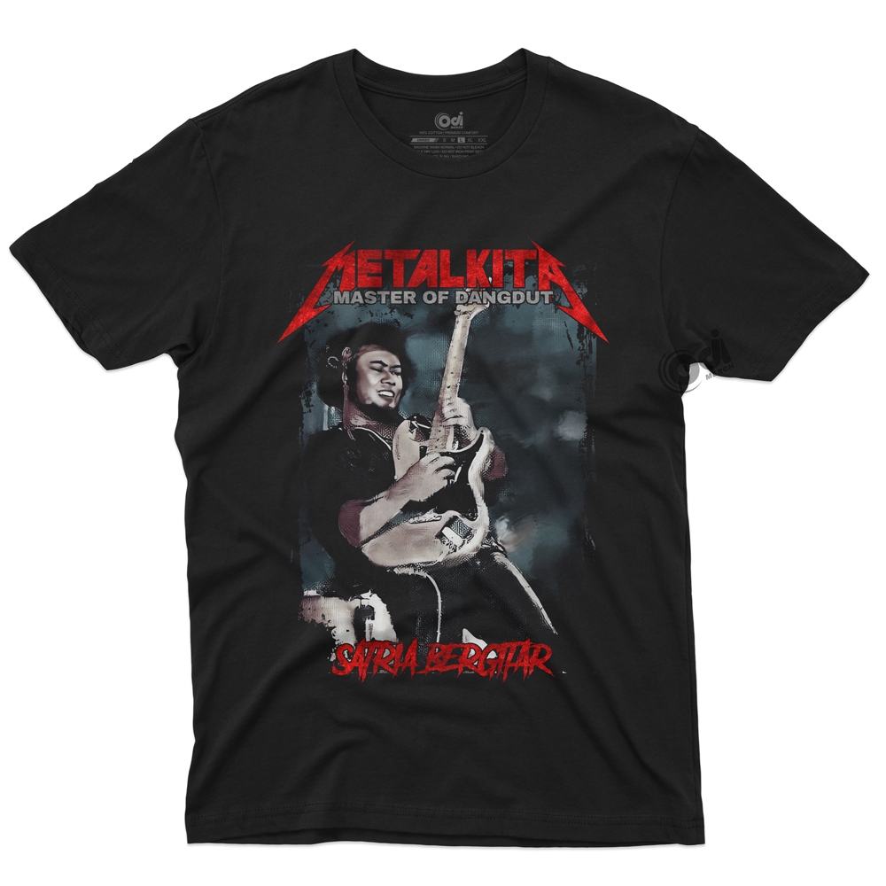 Kaos Parodi Plesetan Metallica Rhoma Irama | Casual Cotton Combed
