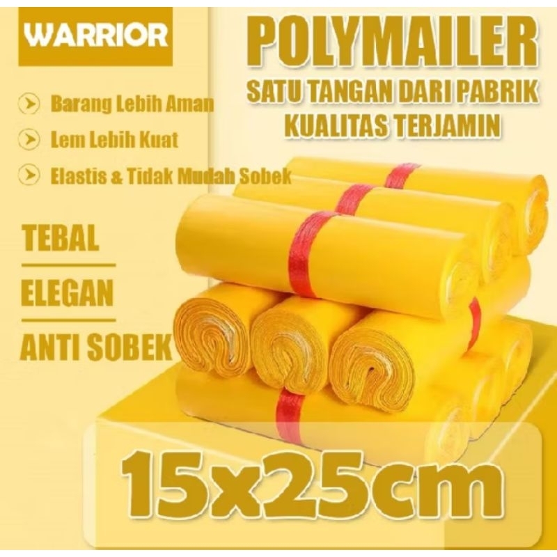 

Plastik Packing Premium warna Orange UK 15x25cm Isi 100 pcs Bahan LDPE Ketebalan 50 micron