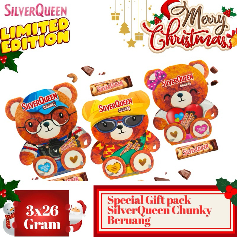 

Silverqueen Beruang // Silverquee Chunky // SpecialGiftPack Limited Edition // 3x26gram