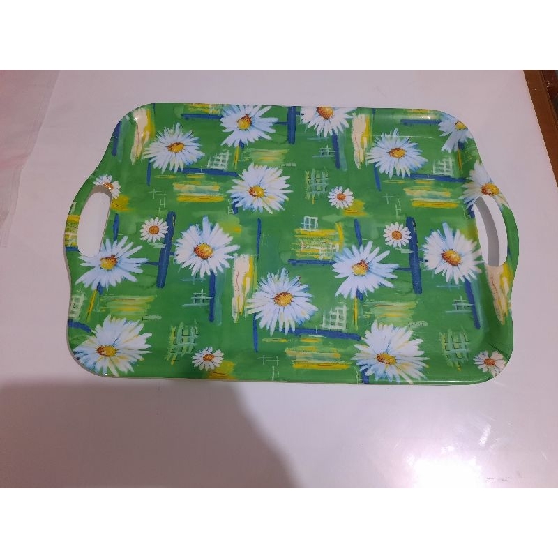 nampan melamin besar food try motif 46x32 cm Huamei second