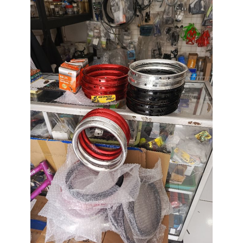 Rims Pelek Pushbike Carbon 10 12 Hole Velg model donat for Push Bike Balance Bike BTA 34 Project GIP