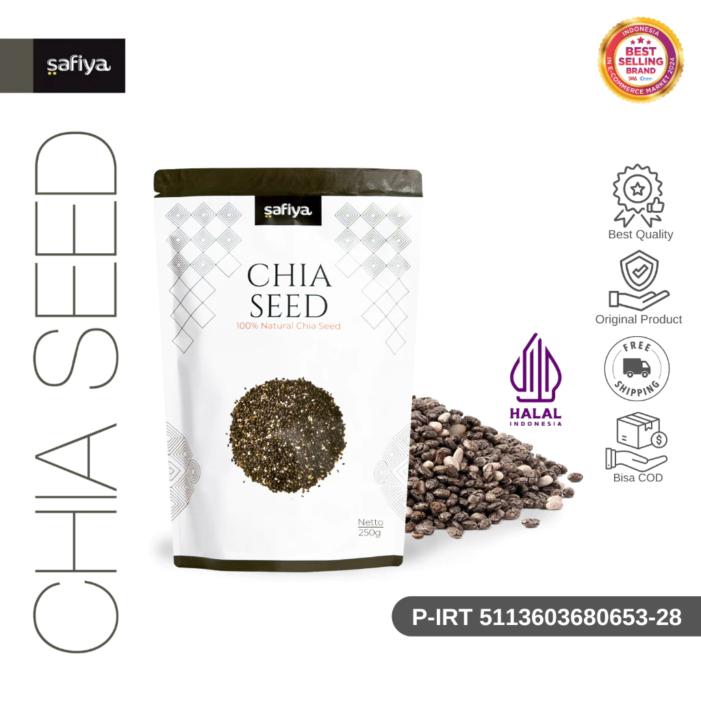 

Safiya Chiaseed Organik 250 Gram Chia Seed Premium