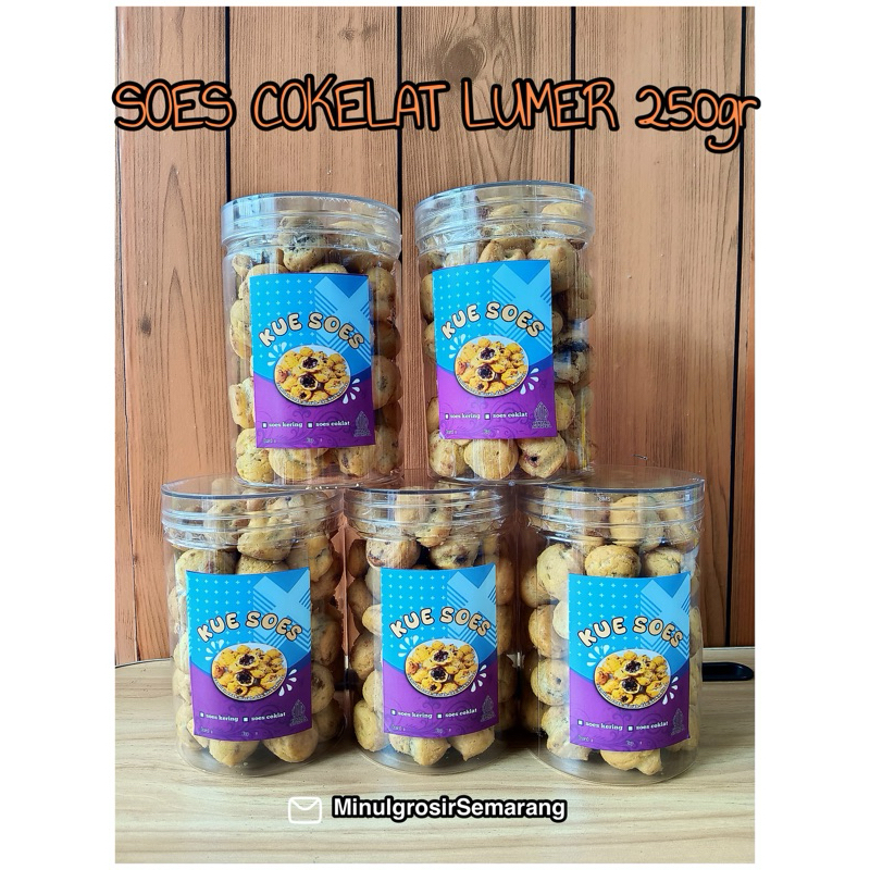 

SOES COKELAT LUMERR 250gram//Soes cokelat leleh