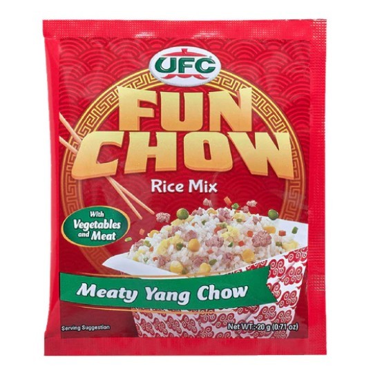 

UFC Fun Chow Rice Mix Vegetables Meat Bumbu Instan Nasi Goreng Yang Chaw 20g