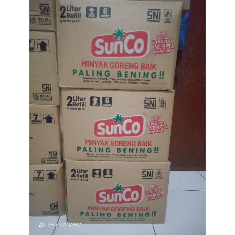 

Minyak goreng sunco 2 liter 1 dus