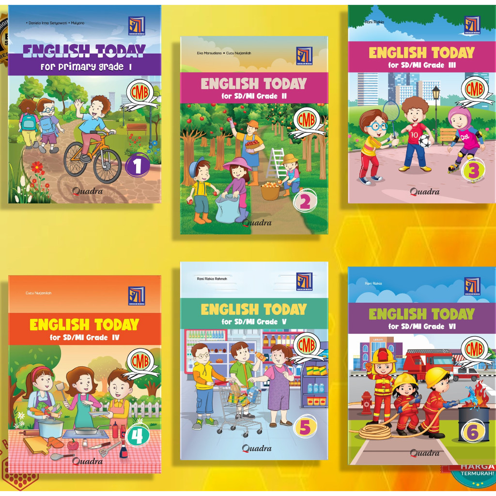 [Penerbit Quadra] English Today Kelas 1, 2, 3, 4, 5 & 6 Kurikulum merdeka