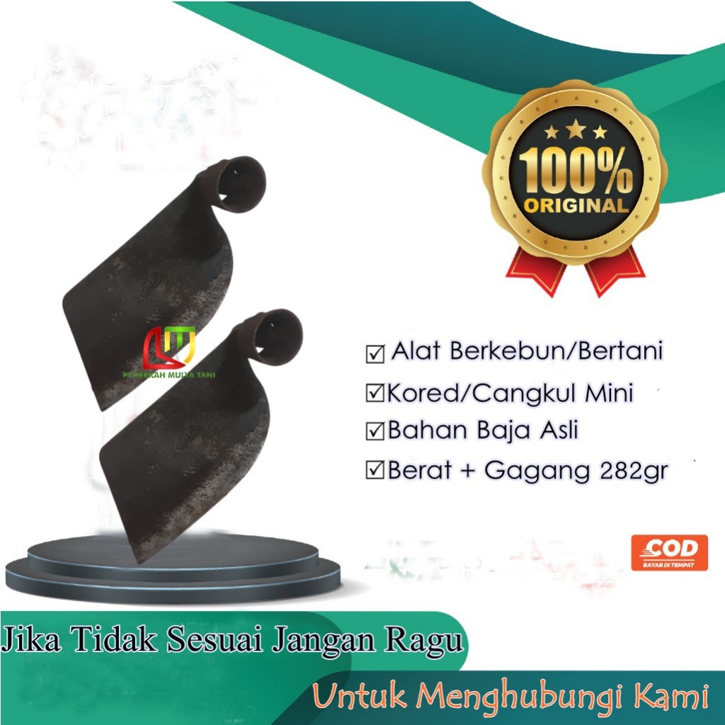 Koretan Kored Rumput Baja Asli Cangkul Mini Kecil Pembersih Rumput