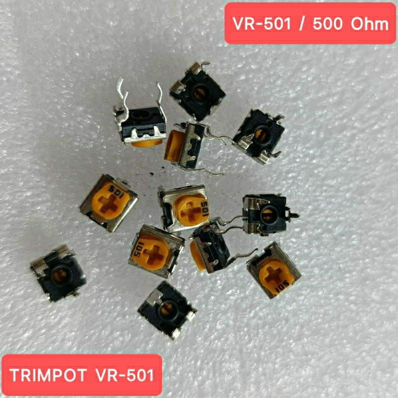 Trimpot VR 501 / 500 ohm , 202/2k , 102/1k