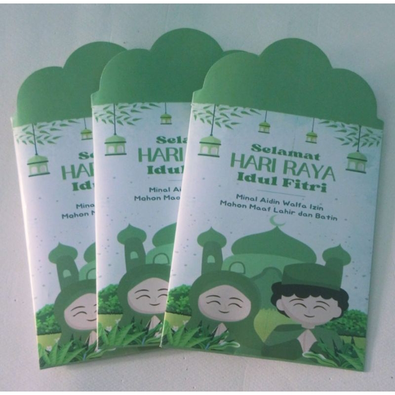 

Amplop lebaran medium (uang dilipat) isi 10pcs