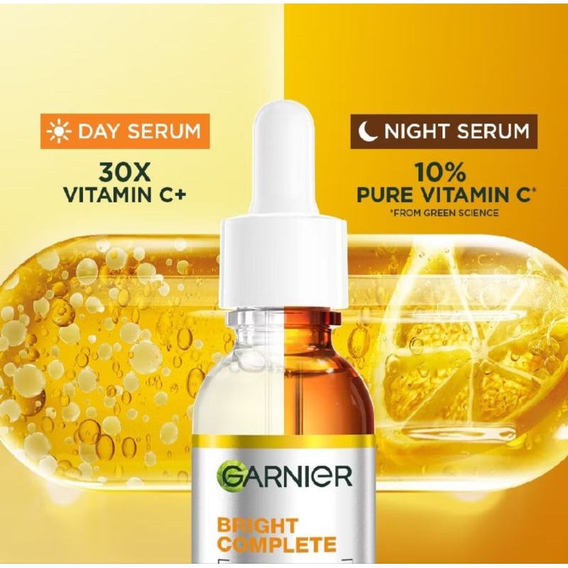 Garnier Bright Complete Booster Serum & Garnier Bright Complete Night Serum 15ml