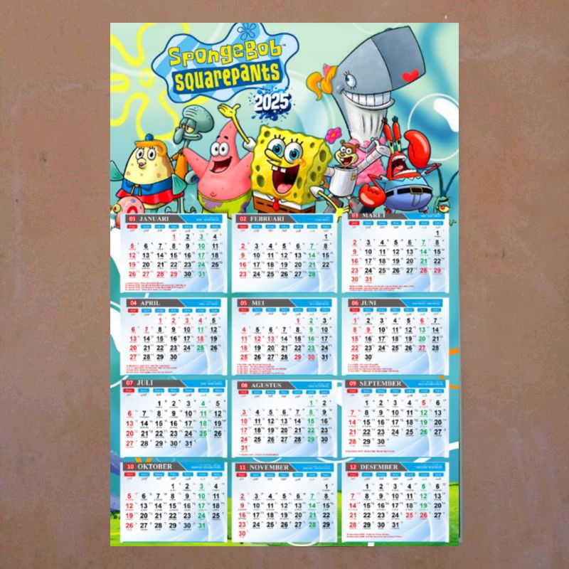 

Kalender poster spongebob terbaru