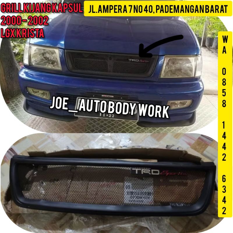Joe Auto Grill kijang LGX krista 1997 1998 1999 2000 2001 2002 TRD Gril