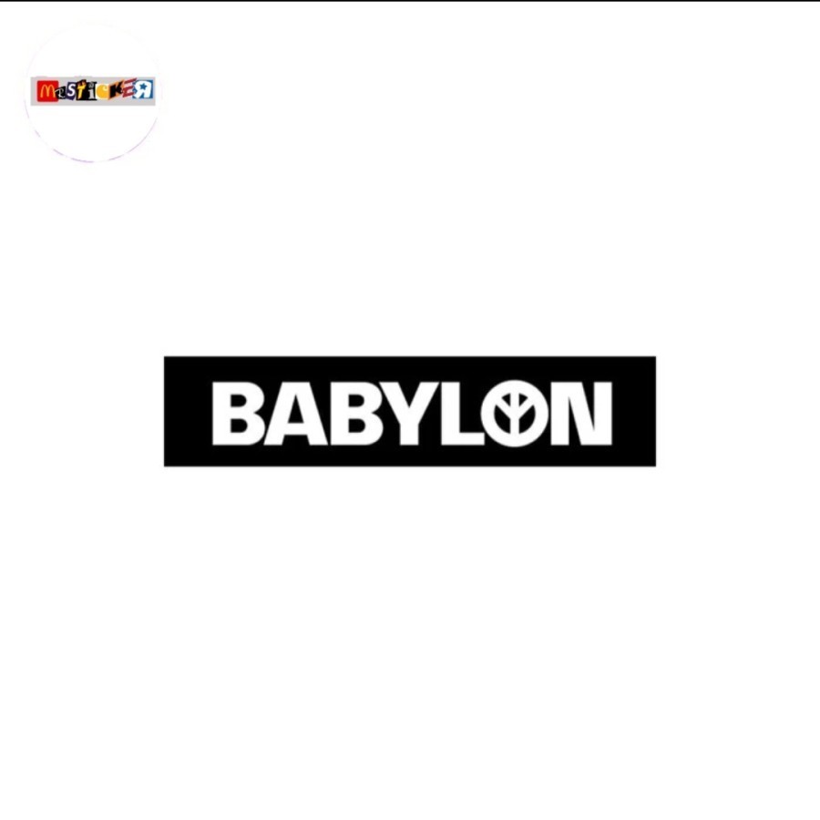 

sticker BABYLON LA logo stiker streetwear