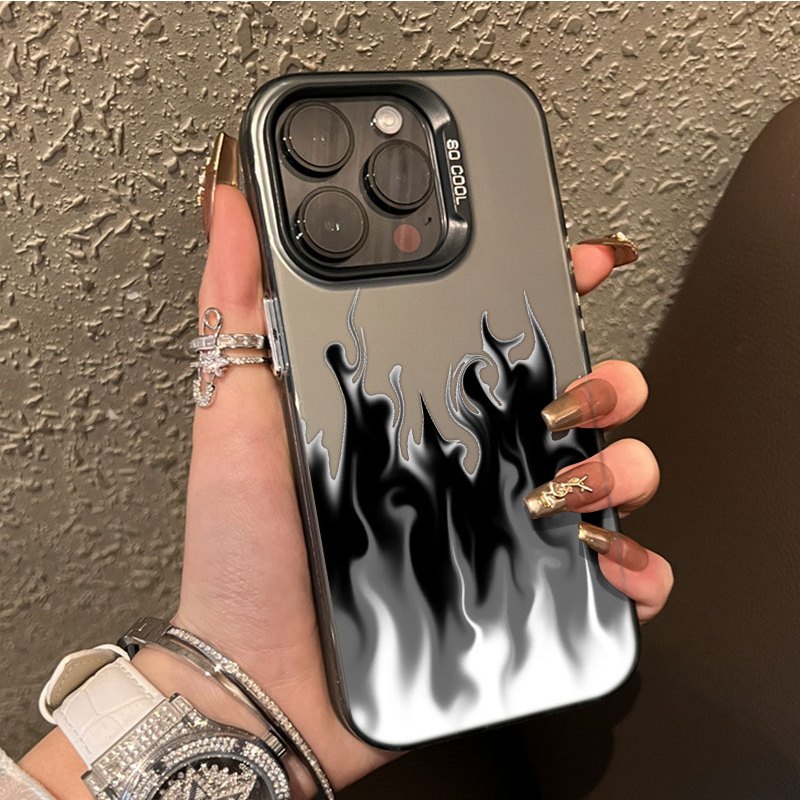 hot deals api hitam rasa lanjutan pembakaran untuk case iphone 11 13 xr 15promax 12 11pro case hp
