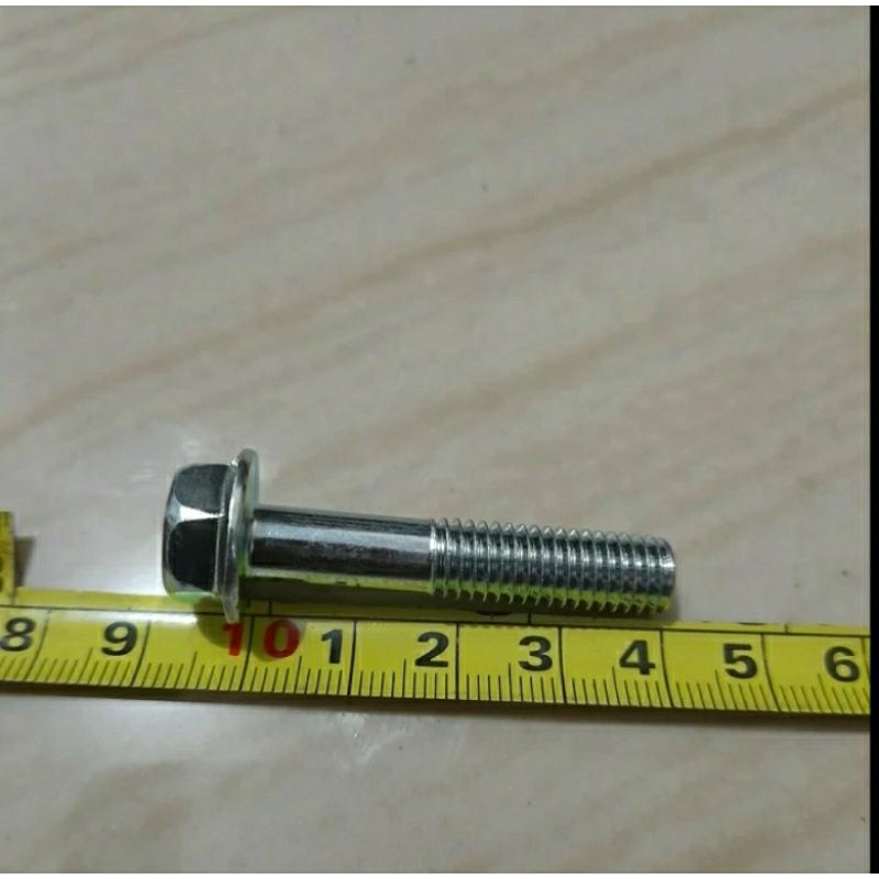 Baut Flange M8×40 Flange Bolt Putih