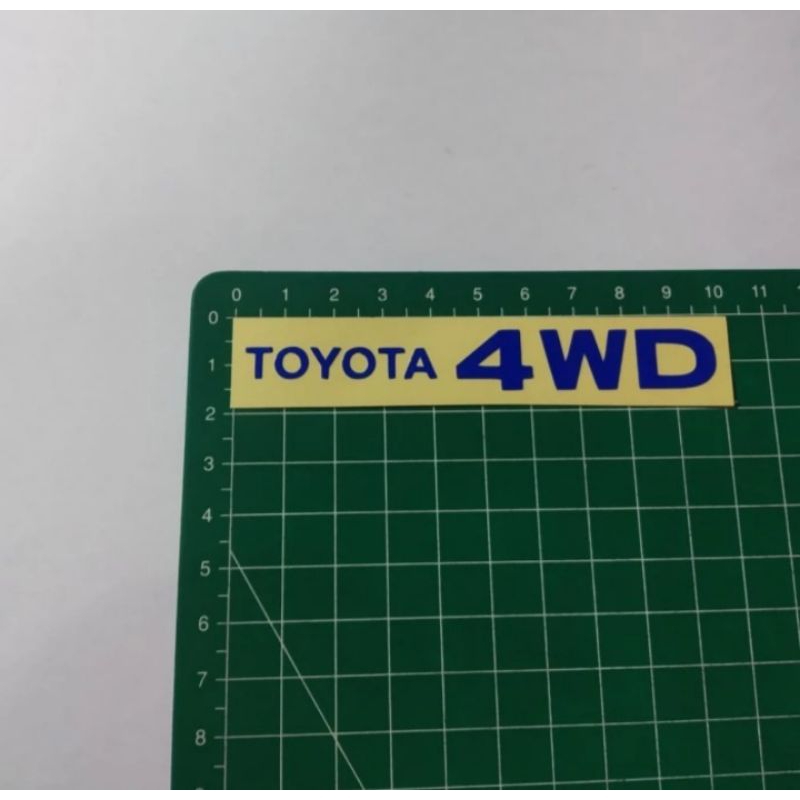 stiker cutting toyota 4wd